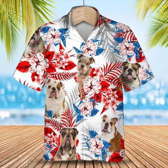 English Bulldog Hawaiian Shirt, Summer Aloha Shirt, Men Hawaiian Shirt, Gift For Summer Summer Gifts | Newhawaiianshirts UK