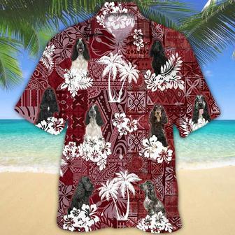 English Cocker Spaniel Red Hawaiian Shirt, Gift For Dog Lover Shirts, Animal Summer Shirts Summer Gifts | Newhawaiianshirts CA