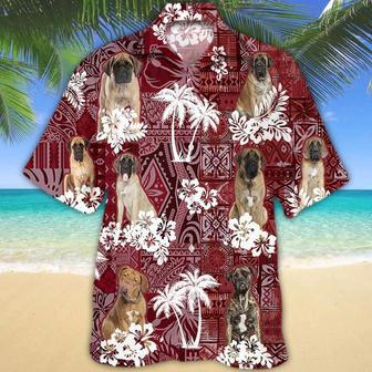 English Mastiff Red Hawaiian Shirt, Gift For Dog Lover Shirts, Animal Summer Shirts Summer Gifts | Newhawaiianshirts DE