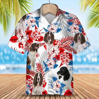 English Springer Spaniel Hawaiian Shirt, Summer Aloha Shirt, Men Hawaiian Shirt, Gift For Summer Summer Gifts | Newhawaiianshirts UK