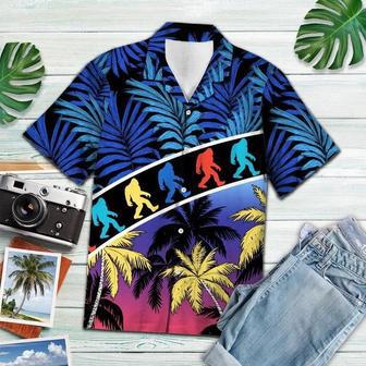 Enjoy The Vacation Tropical Coconut Palm Bigfoot Hawaiian Shirt For Men, Women Summer Gifts | Newhawaiianshirts UK