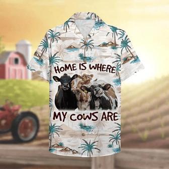 Farmer Cow Home Is Where My Cows Are Hawaiian Shirt Summer Gifts | Newhawaiianshirts DE