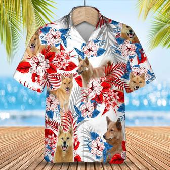 Finnish Spitz Hawaiian Shirt - Summer Aloha Shirt, Hawaiian Shirt For Men And Women Summer Gifts | Newhawaiianshirts UK