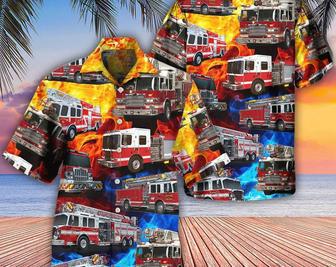 Fire Truck Fire Life - Hawaiian Shirt, Beach Party Matching Shirt For Men/Women, Hawaiian Set Gift, Meaningful Birthday Presents. Summer Gifts | Newhawaiianshirts AU