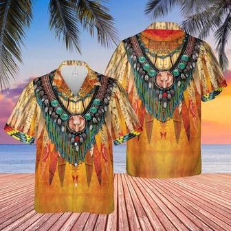 Flamboyant Native America Watercolor Design Hawaiian Shirt Summer Gifts | Newhawaiianshirts AU