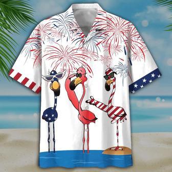 Flamingo Hawaiian Shirt - Independence Day Is Coming Summer Gifts | Newhawaiianshirts AU