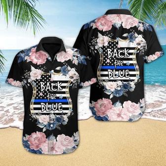 Flower Blossoming Back The Blue Design Hawaiian Shirt Summer Gifts | Newhawaiianshirts