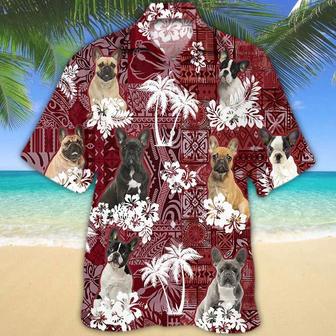 French Bulldog Red Hawaiian Shirt, Gift For Dog Lover Shirts, Animal Summer Shirts Summer Gifts | Newhawaiianshirts DE