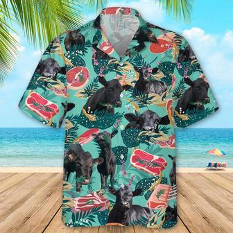 Funny Angus Cattle Beef Hawaiian Shirt - Cattle Beach Shirt Summer Gifts | Newhawaiianshirts UK