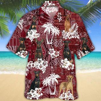 German Pinscher Red Hawaiian Shirt, Gift For Dog Lover Shirts, Animal Summer Shirts Summer Gifts | Newhawaiianshirts