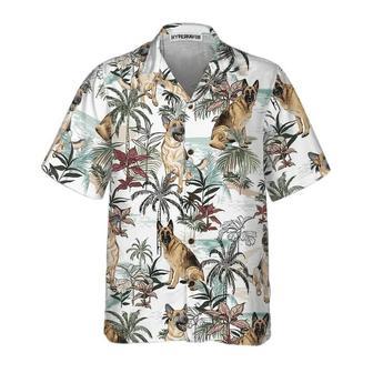 German Sheperd Summer Tropical Pattern Hawaiian Shirt Summer Gifts | Newhawaiianshirts