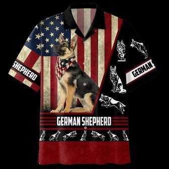 German Shepherd American Hawaiian Shirt, Summer Gift For Dog Lovers Summer Gifts | Newhawaiianshirts UK