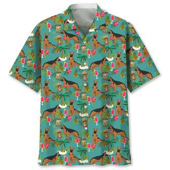 German Shepherd Hawaiian Beach Hawaiian Shirt Summer Gifts | Newhawaiianshirts UK