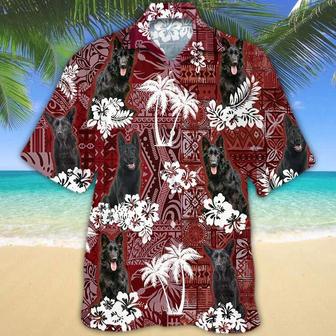 German Shepherd Red Hawaiian Shirt, Gift For Dog Lover Shirts, Animal Summer Shirts Summer Gifts | Newhawaiianshirts CA