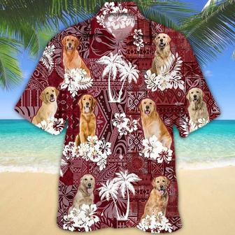 Golden Retriever Hawaiian Shirt, Gift For Dog Lover Shirts, Men's Hawaiian Shirt Summer Gifts | Newhawaiianshirts CA