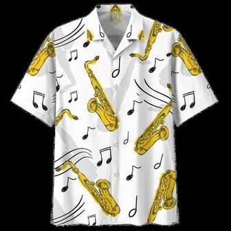 Golden Saxophone Background Design Hawaiian Shirt Summer Gifts | Newhawaiianshirts