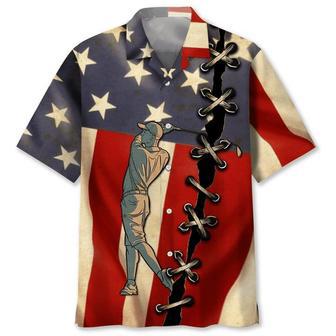 Golf America Flag Hawaiian Shirt Summer Gifts | Newhawaiianshirts UK