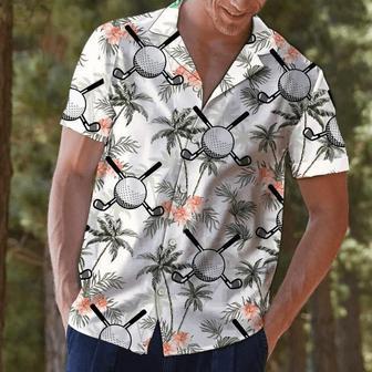 Golf Putter And Balls With Palm Trees Design Hawaiian Shirt Summer Gifts | Newhawaiianshirts CA