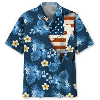 Golf Usa Blue Tropical Hawaiian Shirt Summer Gifts | Newhawaiianshirts UK