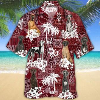 Great Dane Hawaiian Shirt, Gift For Dog Lover Shirts, Men's Hawaiian Shirt Summer Gifts | Newhawaiianshirts UK