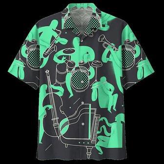 Green Drum Hawaiian Shirt For Men, Funny Drummer Gift, Drums Player Shirt, Drums Player Gift Summer Gifts | Newhawaiianshirts UK