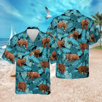 Grizzly Bear Hawaiian Shirt, Beach Shirt Summer Gifts | Newhawaiianshirts UK