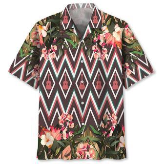 Guitar Flowers Hawaiian Shirt Summer Gifts | Newhawaiianshirts CA