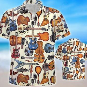 Guitar - Guitar Bling Hawaiian Shirt, Summer Gift, Hawaiian Shirts For Men, Aloha Beach Shirt Summer Gifts | Newhawaiianshirts UK