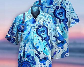 Guitar Music So Cool Style Hawaiian Shirt, Aloha Tropical Hawaii Shirt, Aloha Short Sleeve Button Down, Hawaiian Set, Funny Hawaiian Shirt. Summer Gifts | Newhawaiianshirts