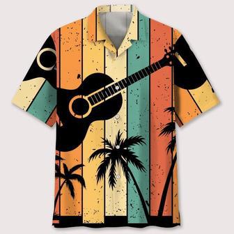 Guitar Retro Pattern Hawaiian Shirt Summer Gifts | Newhawaiianshirts UK