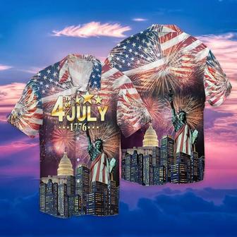 Happy Of July Independence Day American Flag Hawaiian Shirt Summer Gifts | Newhawaiianshirts UK