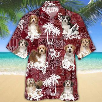 Havanese Red Hawaiian Shirt, Gift For Dog Lover Shirts, Men's Hawaiian Shirt, Summer Hawaiian Aloha Shirt Summer Gifts | Newhawaiianshirts UK