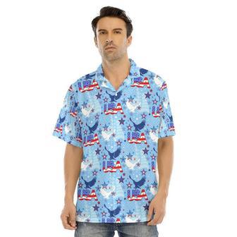 Hawaiian Camp Collar Short Sleeve Button-Down Shirt Usa, Hawaiian Shirt For Summer And Of July Summer Gifts | Newhawaiianshirts UK