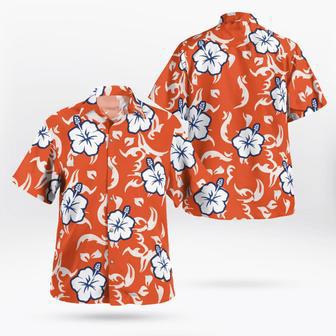 Hawaiian Shirt Blue And Orange 1 Summer Gifts | Newhawaiianshirts UK