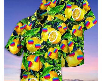 Hippie Funny Lemon Peace - Hawaiian Shirt, Tropical Beach Shirt Button Down Shirt , Gift For Family, Hawaiian Set Gift, Hawaii Shirt Party. Summer Gifts | Newhawaiianshirts AU