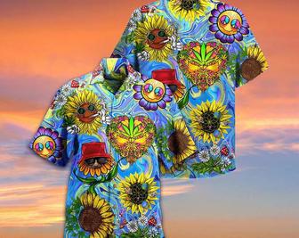 Hippie Sunflowers Stay Trippy Little Hippie - Hawaiian Shirt, Aloha Tropical Hawaii Shirt, Gift For Family, Funny Hawaiian Shirt. Summer Gifts | Newhawaiianshirts AU