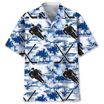 Hockey Blue Nature Hawaiian Shirt Summer Gifts | Newhawaiianshirts