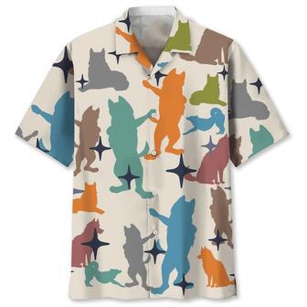 Husky Colorful Hawaiian Shirt Summer Gifts | Newhawaiianshirts CA