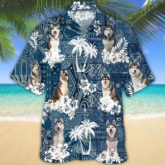 Husky Hawaiian Shirt Summer Gifts | Newhawaiianshirts UK