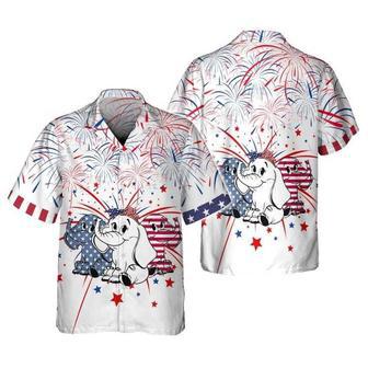 Independence Day Elephant Hawaiian Shirt Summer Gifts | Newhawaiianshirts UK