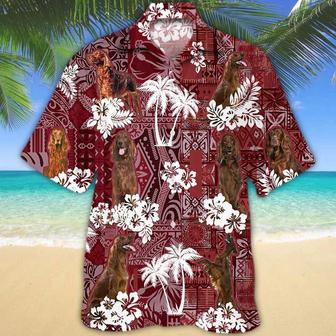 Irish Setter 2 Hawaiian Shirt, Gift For Dog Lover Shirts, Men's Hawaiian Shirt, Summer Hawaiian Aloha Shirt Summer Gifts | Newhawaiianshirts UK