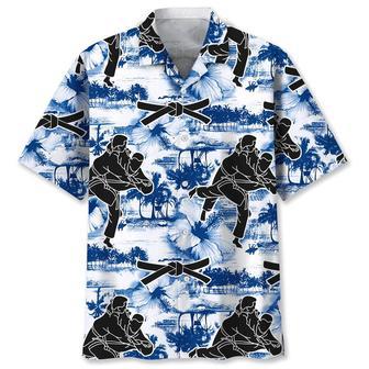 Judo Blue Nature Hawaiian Shirt Summer Gifts | Newhawaiianshirts AU