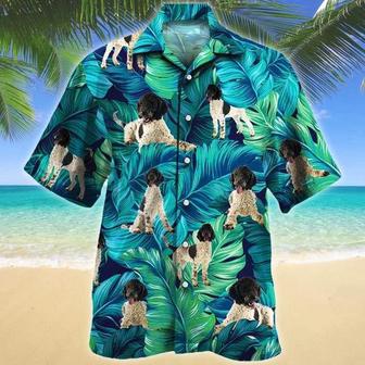 Kawaii Portuguese Water Dog Lovers Gift Summer Beach Palm Tree Pattern Hawaiian Shirt Summer Gifts | Newhawaiianshirts DE