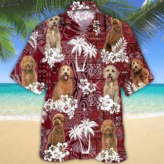 Labradoodle 2 Red Hawaiian Shirt, Gift For Dog Lover Shirts, Animal Summer Shirts Summer Gifts | Newhawaiianshirts DE