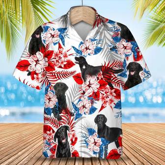 Labrador Black Hawaiian Shirt - Summer Aloha Shirt, Hawaiian Shirt For Men And Women Summer Gifts | Newhawaiianshirts UK