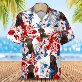 Labrador Chocolate Hawaiian Shirt - Summer Aloha Shirt, Hawaiian Shirt For Men And Women Summer Gifts | Newhawaiianshirts UK