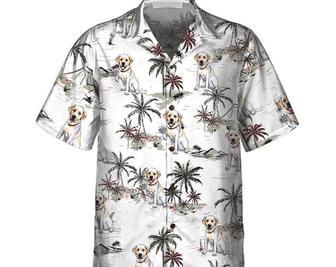 Labrador Retriever Tropical Pattern Dog Hawaiian Shirt, Beach Party Matching Shirt For Men/Women, Hawaiian Set Gift, Funny Hawaiian Shirt. Summer Gifts | Newhawaiianshirts DE