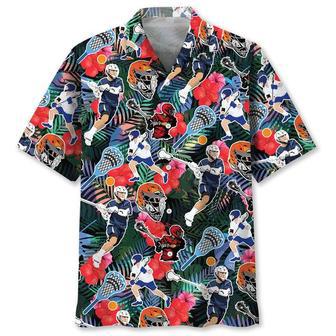 Lacrosse Tropical Hawaiian Shirt Summer Gifts | Newhawaiianshirts DE