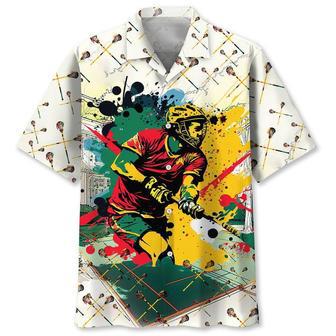 Lacrosse Watercolor Hawaiian Shirt Summer Gifts | Newhawaiianshirts UK