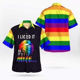 Lgbt Pride I Licked It Hawaiian Shirt, Gift Foe Couple Lgbt Summer Gifts | Newhawaiianshirts